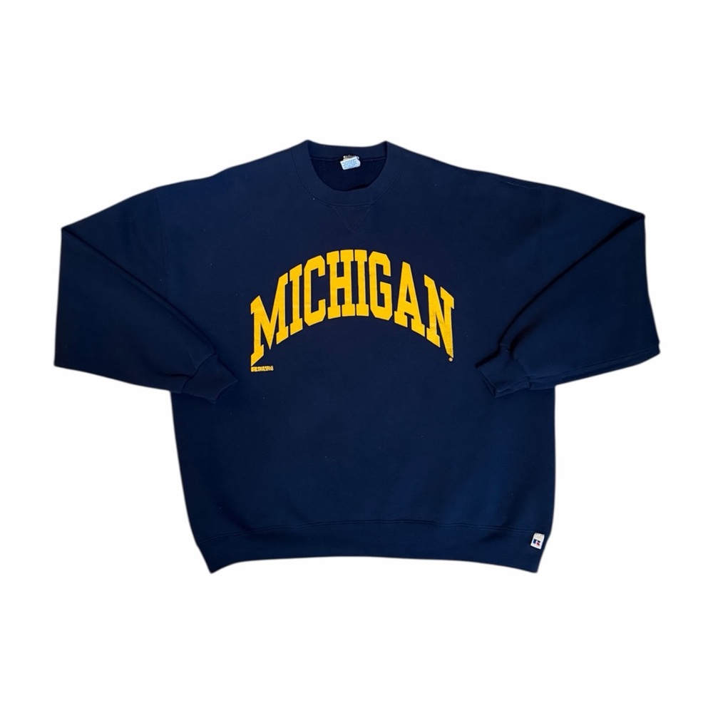Vintage Russell Athletic Michigan Wolverines Sweatshirt Size XXL